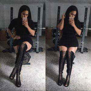 Fashion Nova Lexie Boot Black